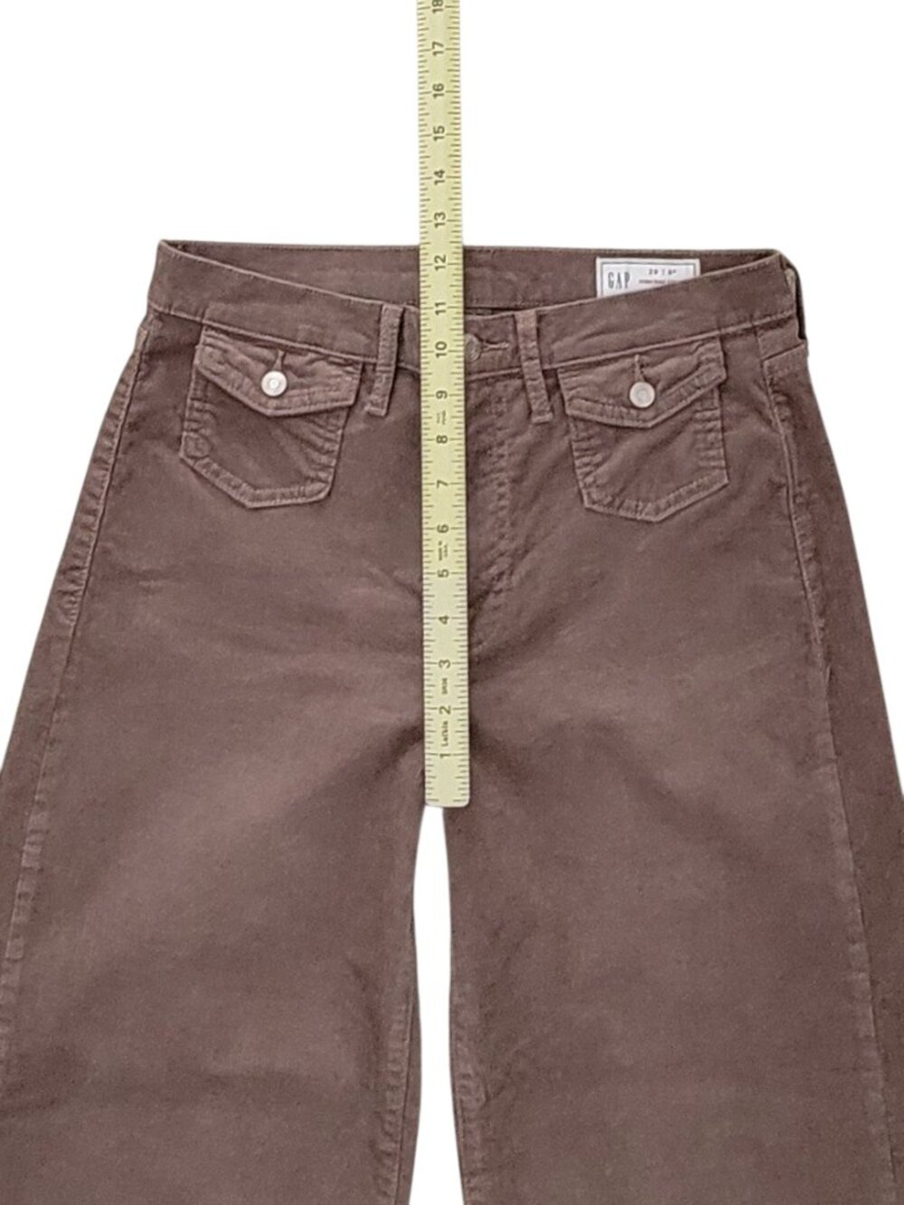 Gap High Rise Stride Wide Leg Corduroy Plymouth Rock Pant NWOT - Picture 5 of 10